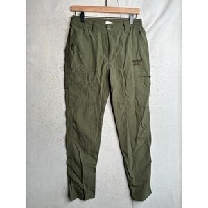 Outdoor Fashion Legendary Mens Green Cargo Pants Utility Hiking Trousers Size L